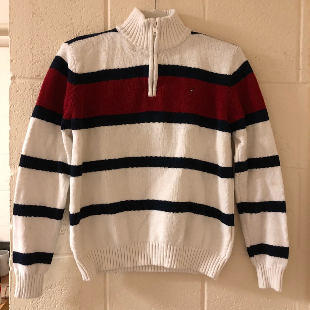 TOMMY HILFIGER Striped Quarter Zip